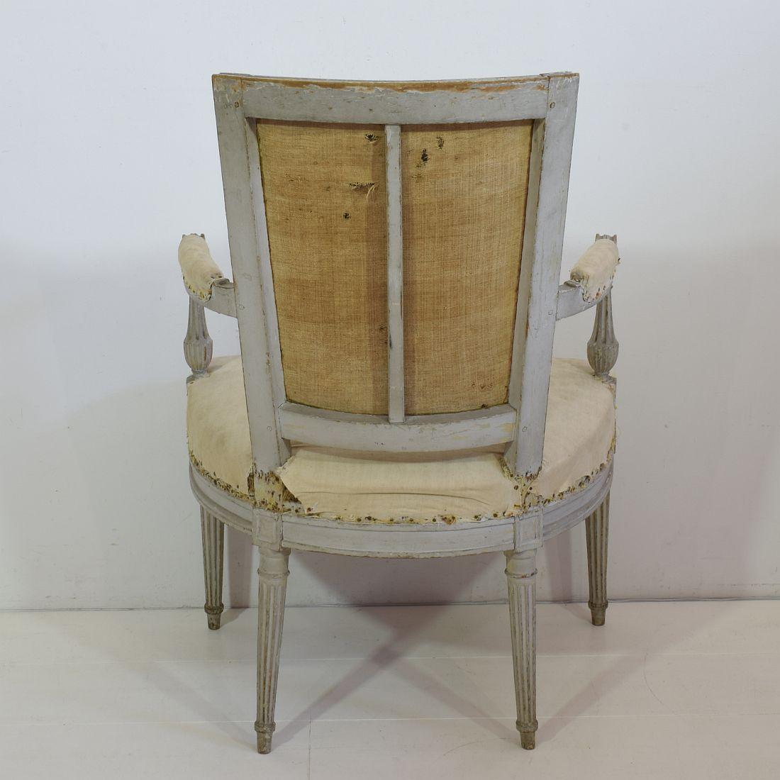Wood 18th Century French Pair of Louis XVI Chairs