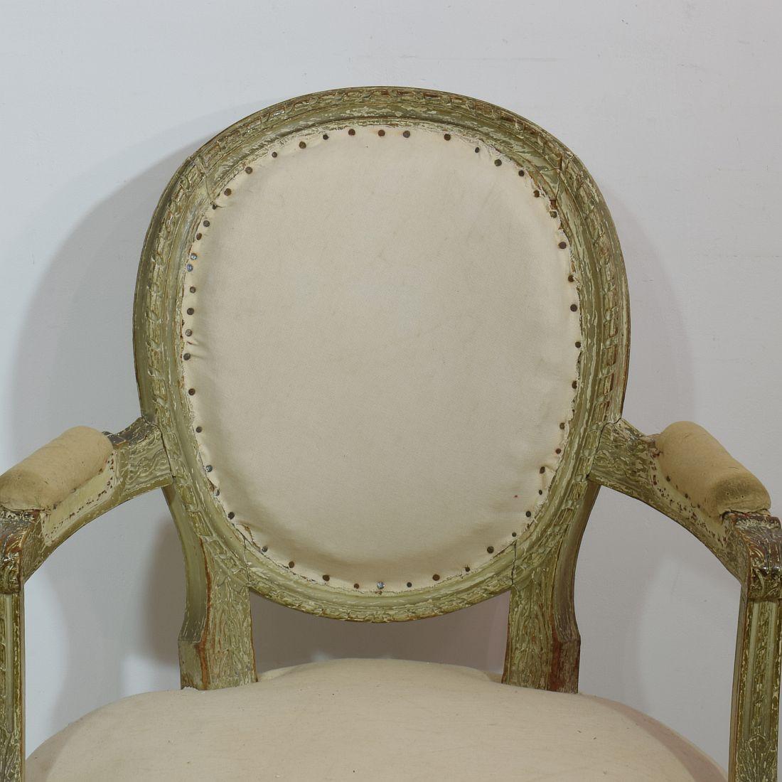 18th Century French Pair of Louis XVI Chairs 2
