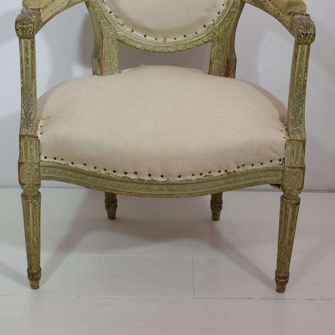 18th Century French Pair of Louis XVI Chairs 3