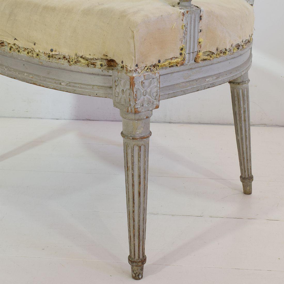 18th Century French Pair of Louis XVI Chairs 3
