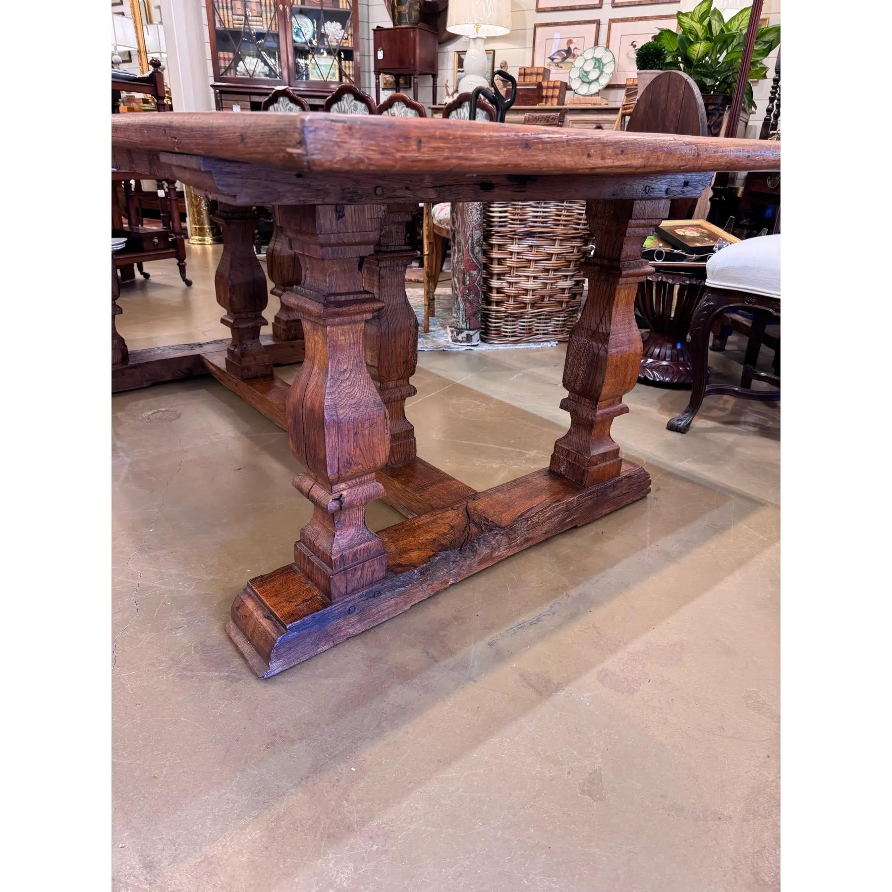 Französischer Tisch mit Parkettplatte und Untergestell aus dem 18. im Angebot 5