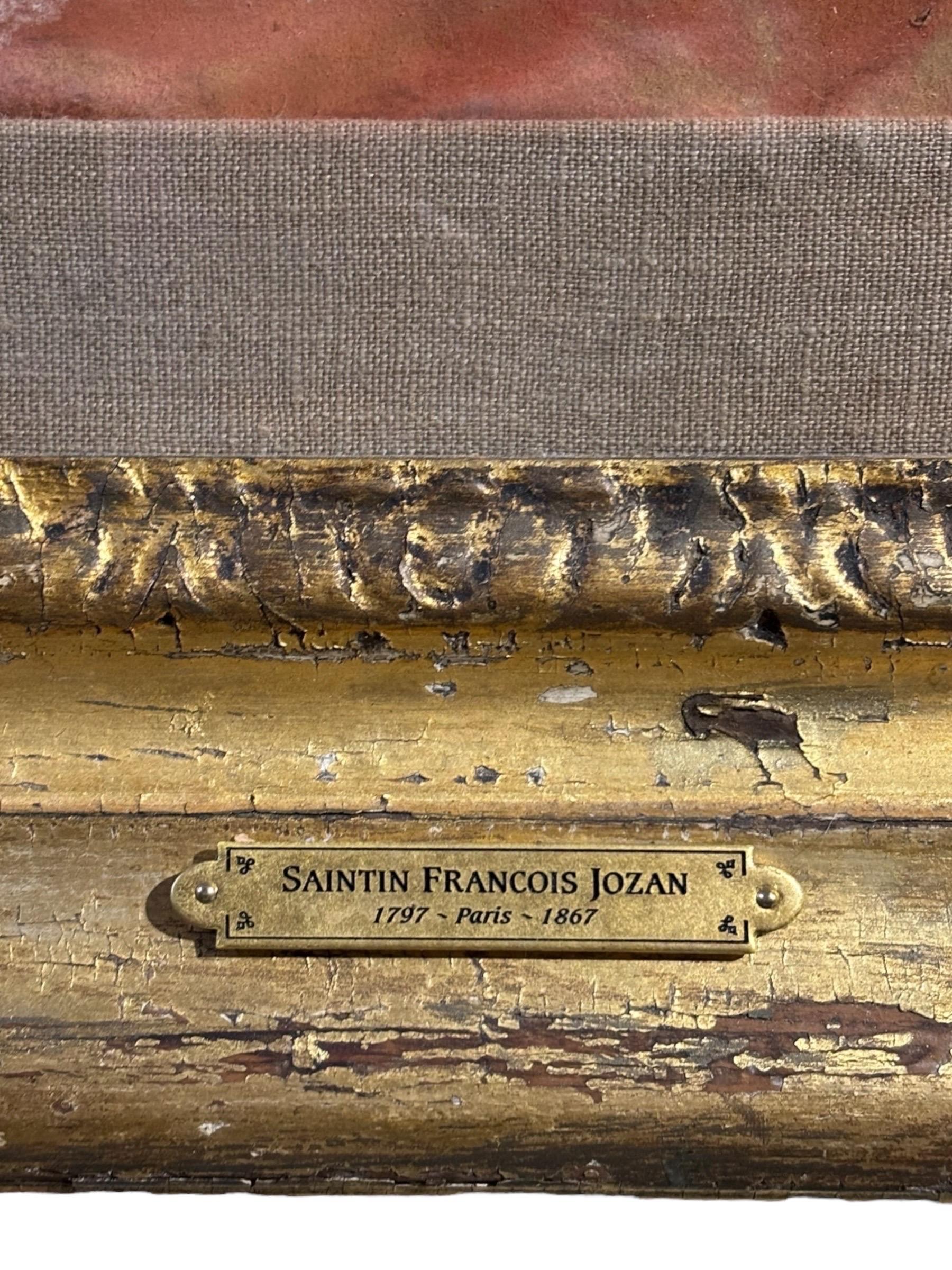 18th Century French Pastel Portrait by Saintin Francois Jozan (Handbemalt) im Angebot