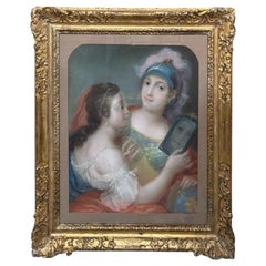 18th Century French Pastel Portrait by Saintin Francois Jozan
