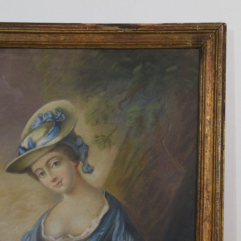 18th Century French Pastel Portrait of a Young Woman For Sale at 1stdibs 18th Century French Women