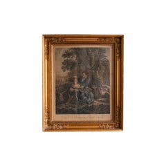 Scène pastorale française du 18ème siècle, d'après Franois Boucher