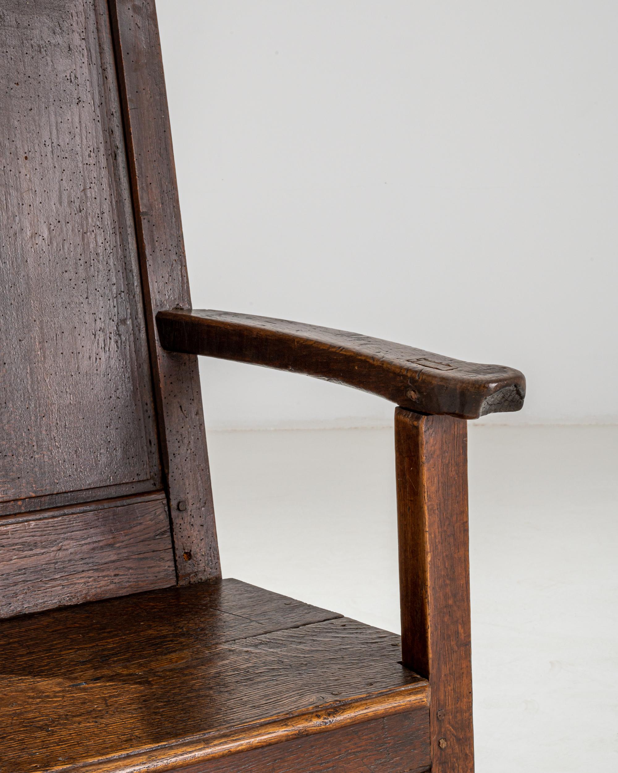 18th Century French Patinated Wooden Armchair 1