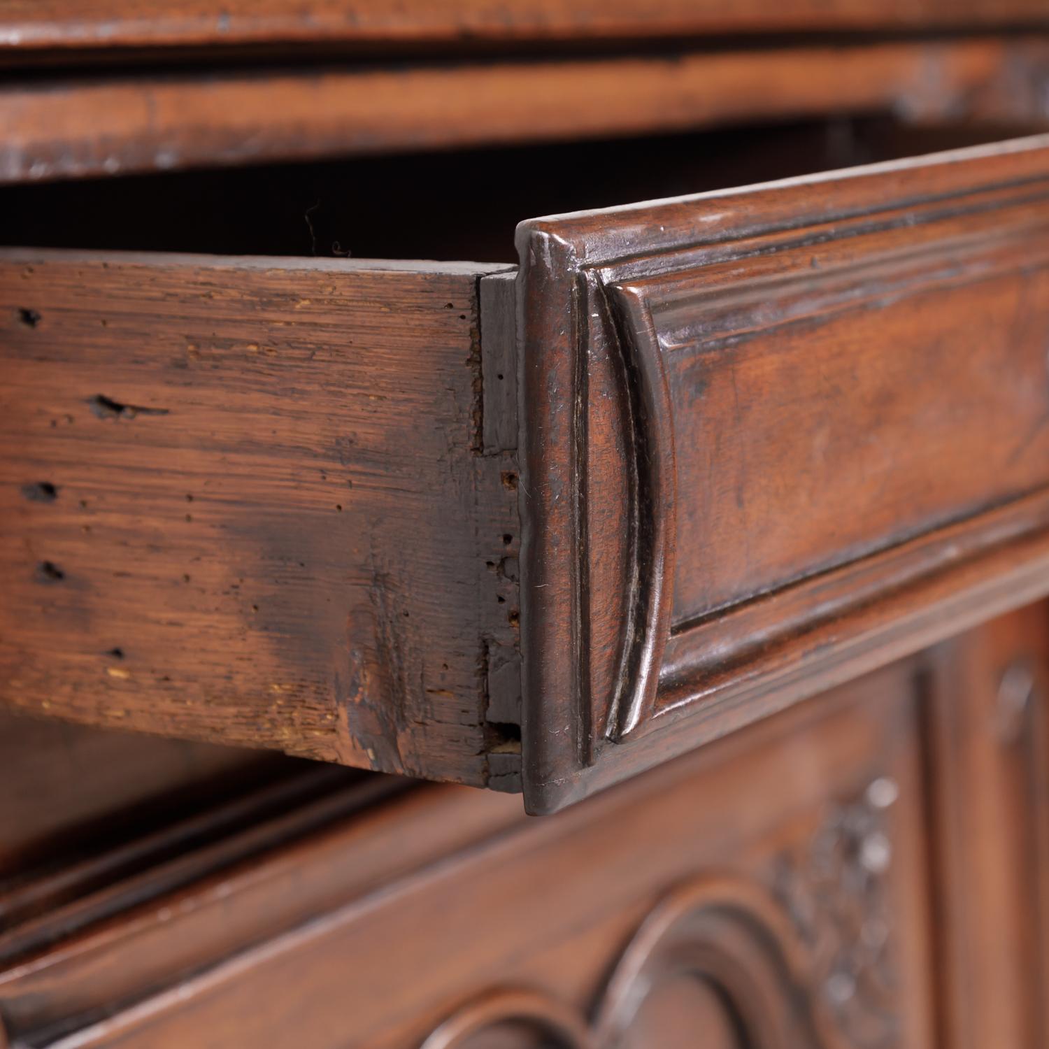 18th Century French Period Louis XV Walnut Buffet from Lyon 7