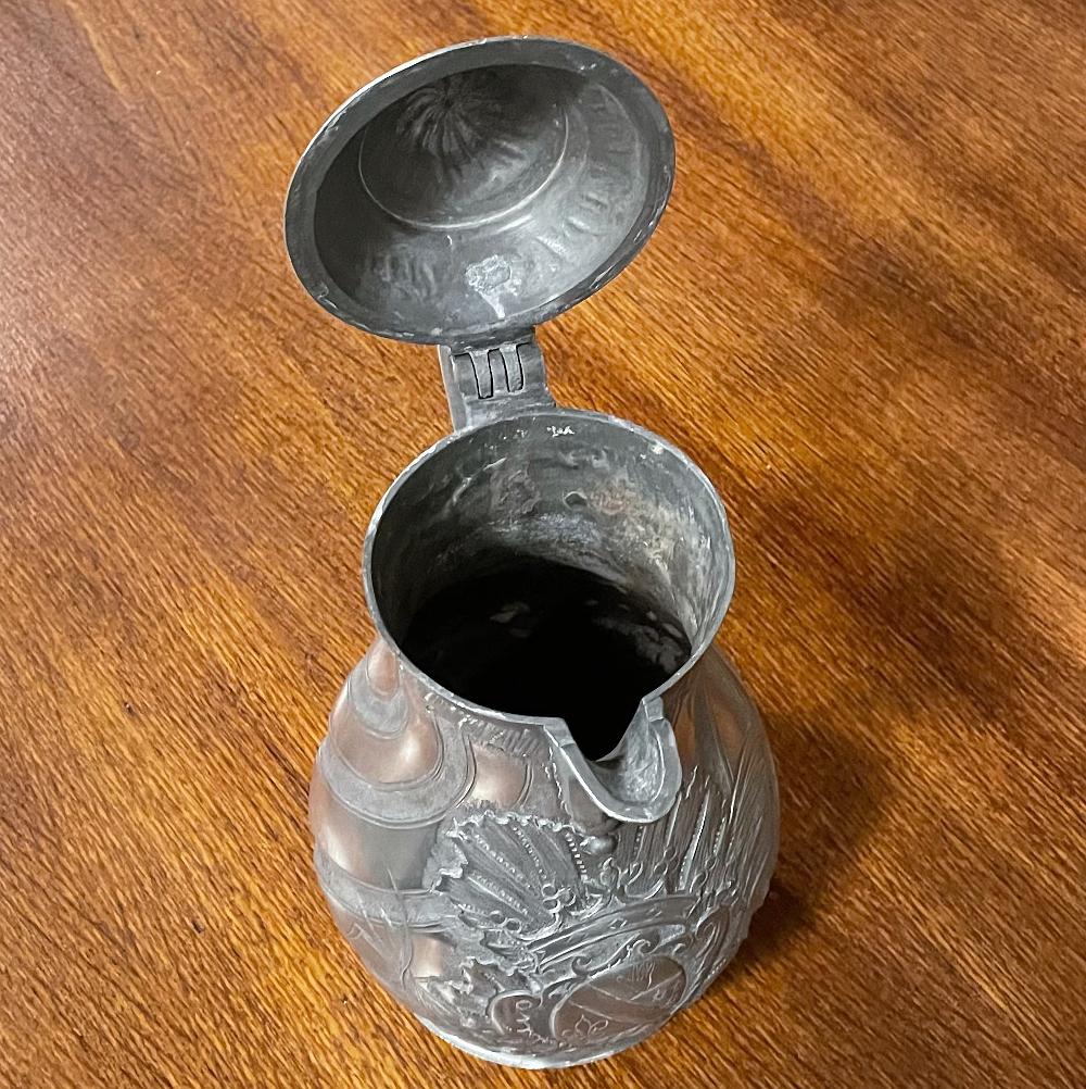 18th Century French Pewter Pitcher For Sale 7