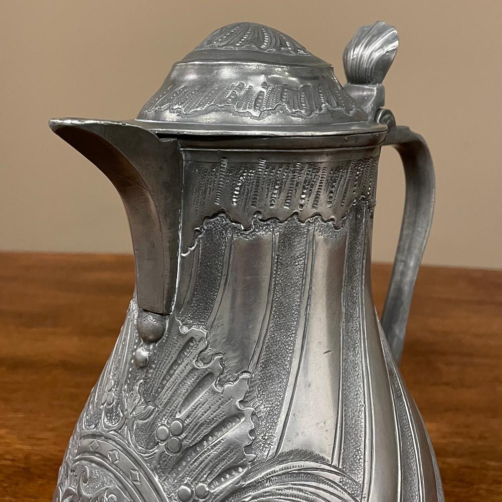 18th Century French Pewter Pitcher For Sale 2