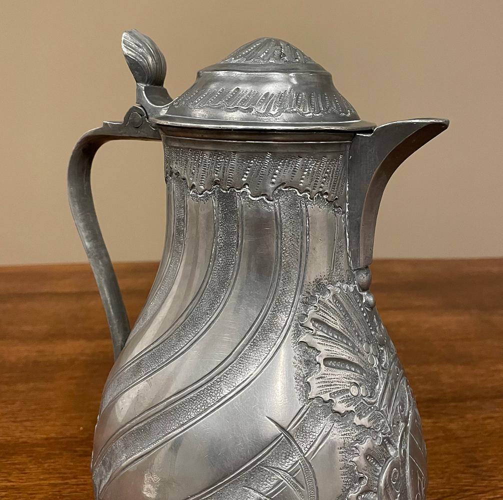 18th Century French Pewter Pitcher For Sale 3