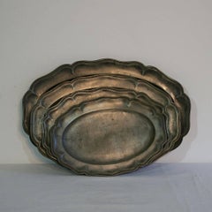 18th Century French Pewter Serving Plates