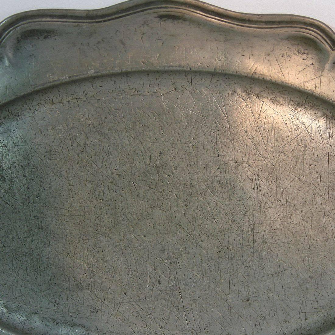 18th Century French Pewter Serving Plates 4