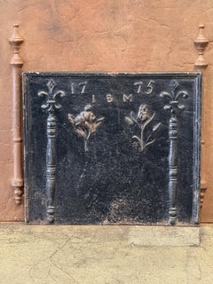 18th Century French 'Pillars with Decoration' Fireback / Backsplash