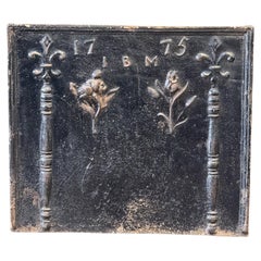 18th Century French 'Pillars with Decoration' Fireback / Backsplash
