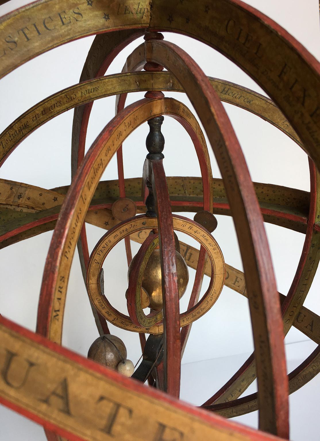 18th Century French Planetarium and Armillary Sphere by L.-C. Desnos, 1754 7
