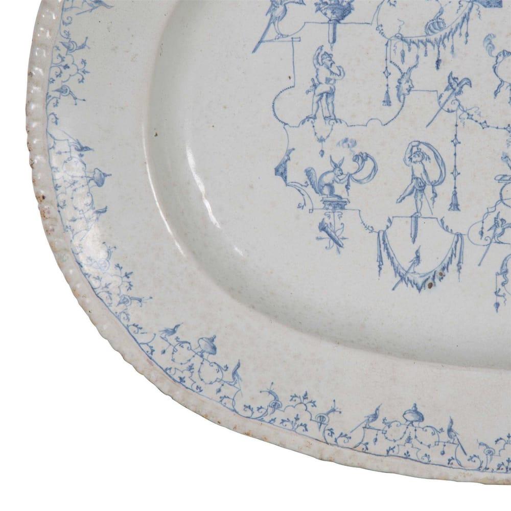 Hand-Painted 18th Century French Platter