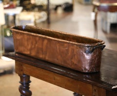 18th Century French Polished Copper and Wrought Iron "Poissonniere" Fish Kettle