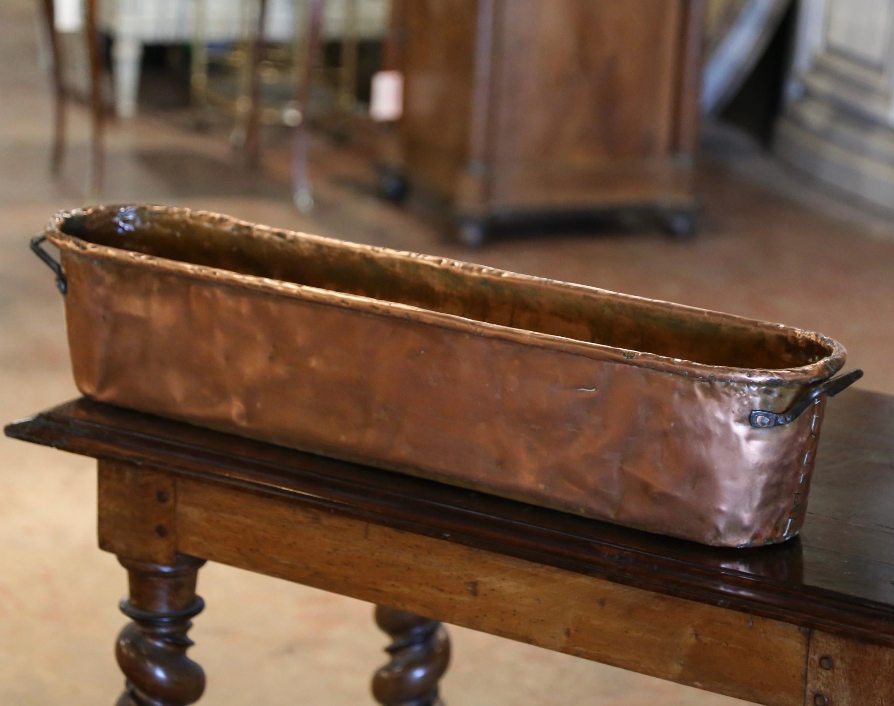 18th Century French Polished Copper and Wrought Iron 
