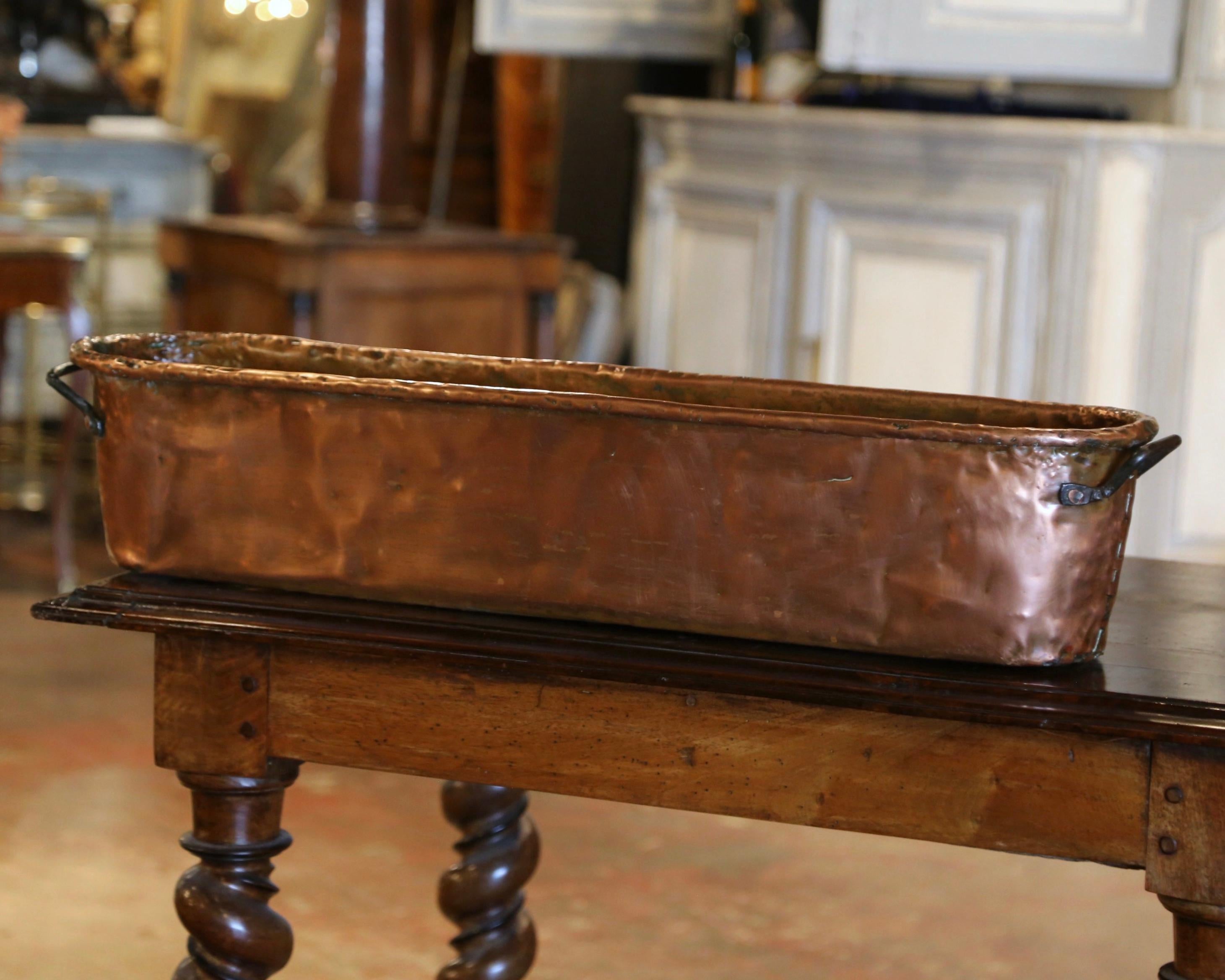18th Century French Polished Copper and Wrought Iron 