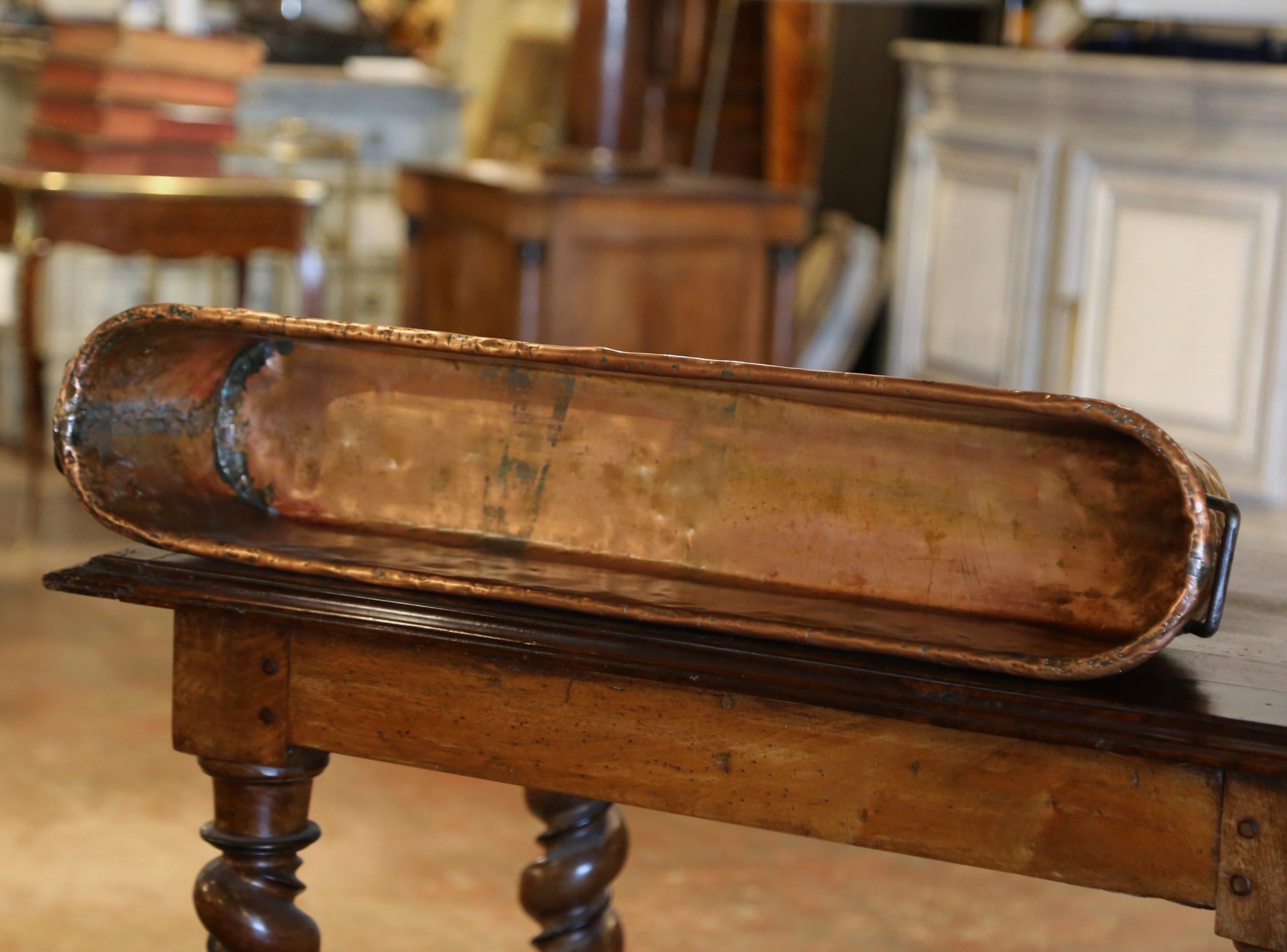 18th Century French Polished Copper and Wrought Iron 