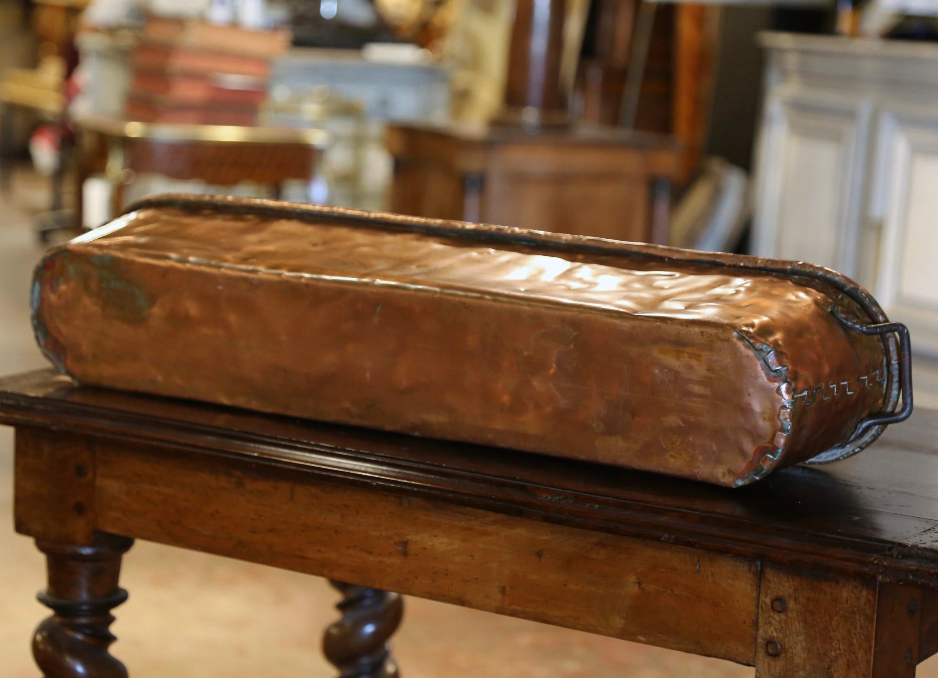18th Century French Polished Copper and Wrought Iron 