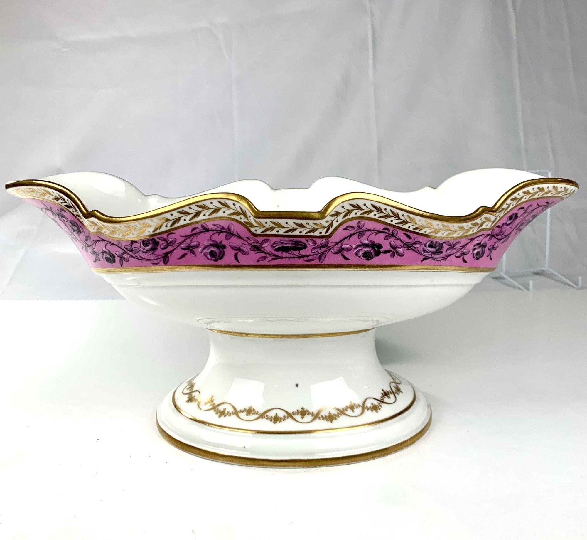 Neoclassical Ten French Porcelain Dishes 18th Century Made Circa 1780 For Sale