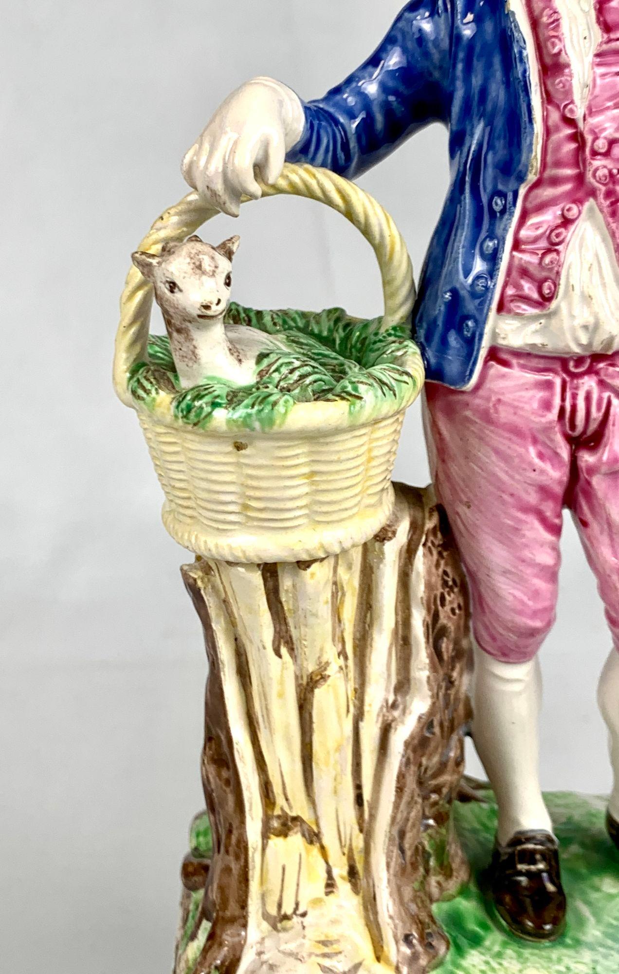 Peint à la main Figure en crémier français du XVIIIe siècle par Cyfflé à Saint Clément, vers 1770 en vente