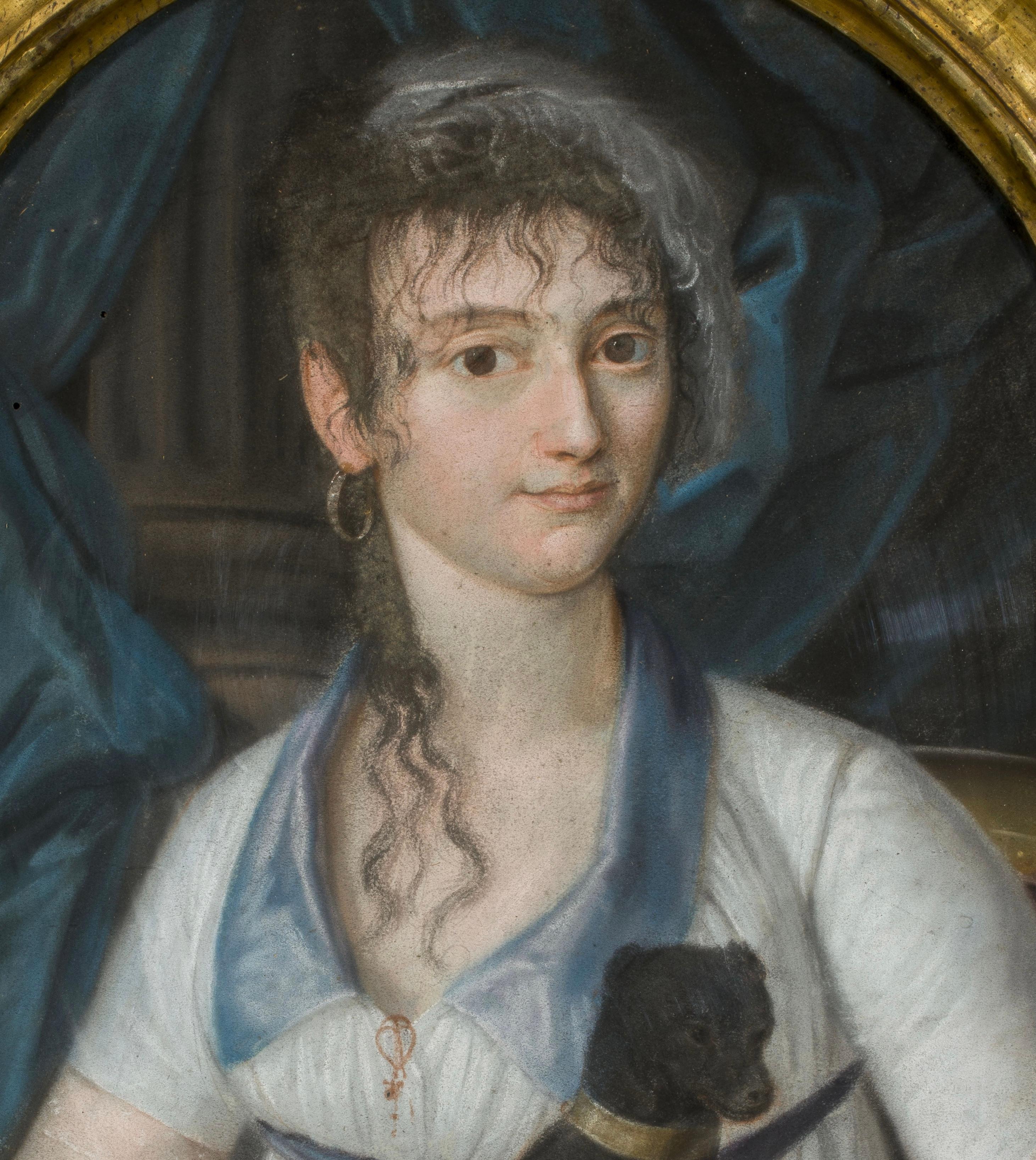 Louis XVI 18th Century French Portrait Jean-Baptiste Soyer For Sale