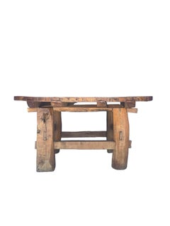 18th century French primitive brutalist low table, circa 1720