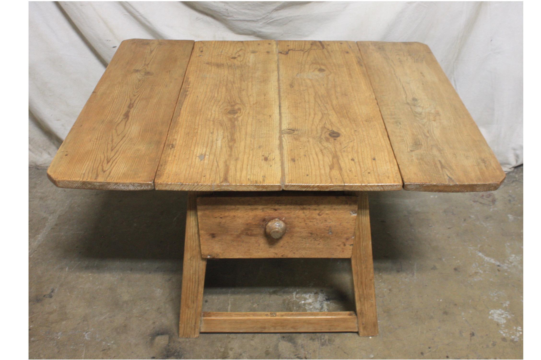 18th century French primitive table.