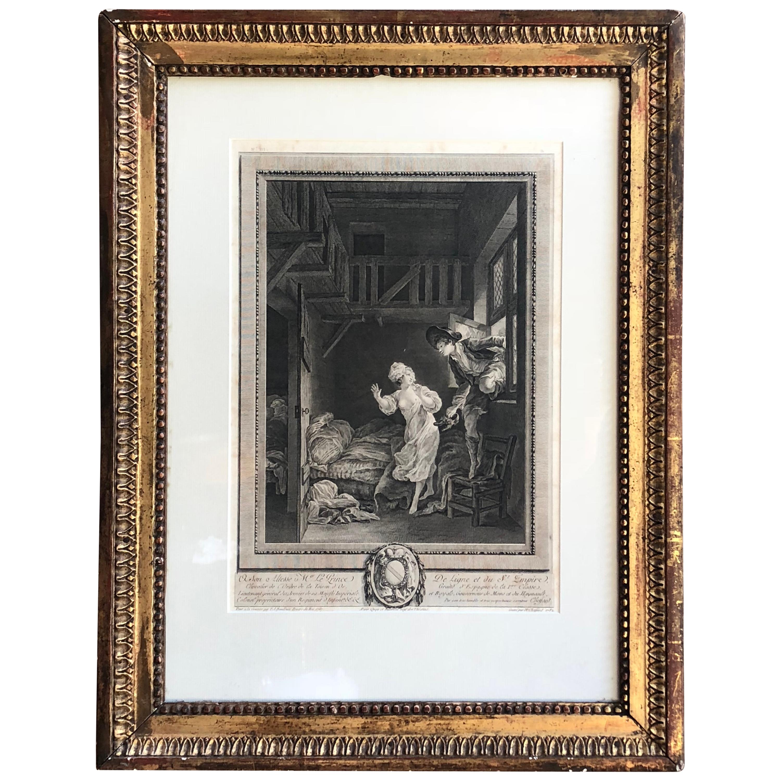 18th Century French Print by Pierre Philippe Choffard For Sale