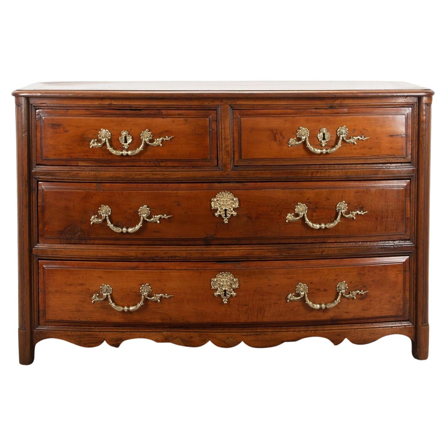 18th Century French Provençal Bow Front Commode For Sale