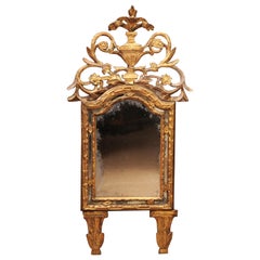 Specchio in legno dorato provenzale francese del XVIII secolo, 1780 ca.