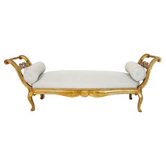 18th Century French/Provencal Louis XV Giltwood Bench or Daybed