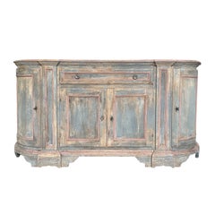 Mobile in legno di pino provenzale del XVIII secolo - Credenza Demi-Lune antica