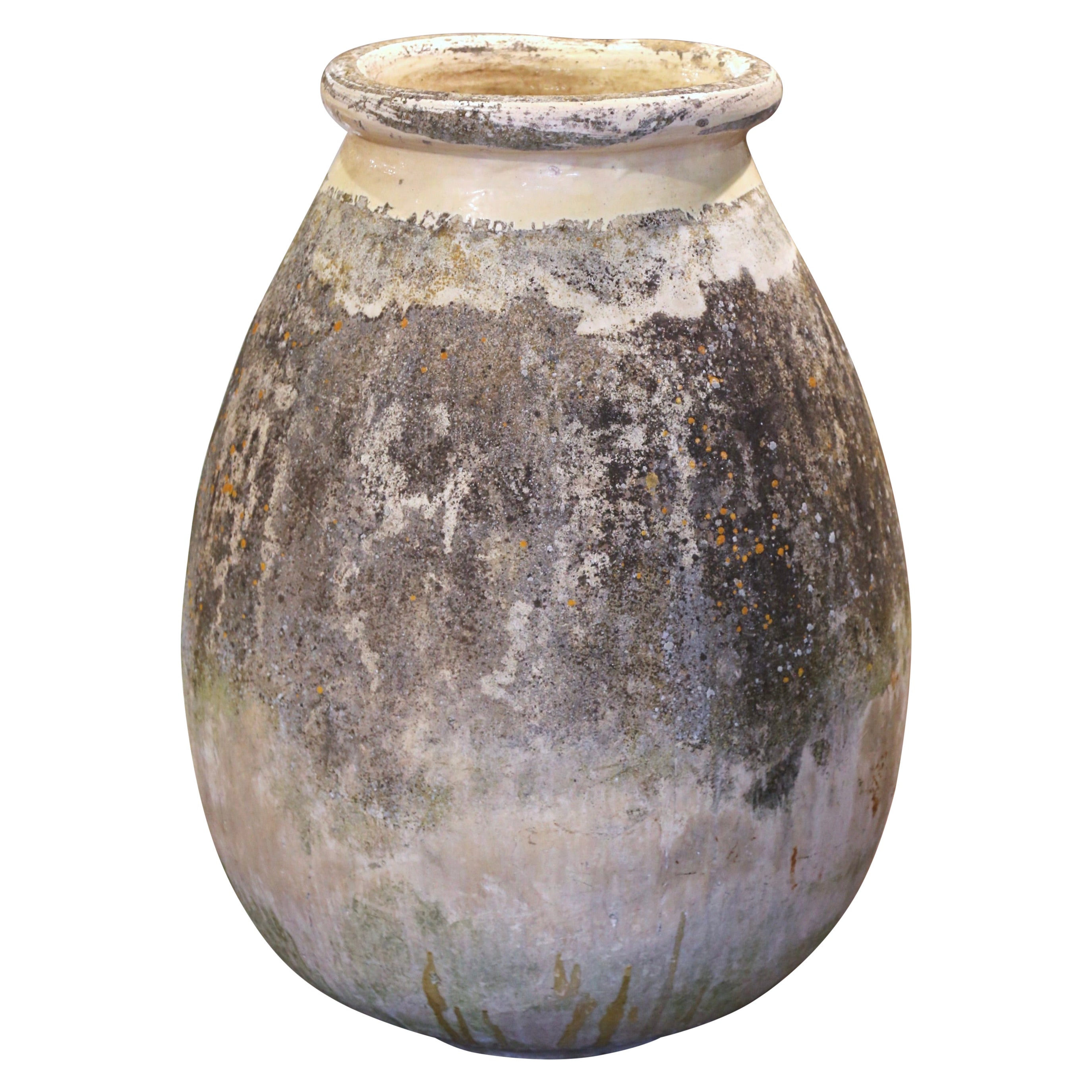 18th Century French Provencal Terracotta Olive Jar from Biot Provence