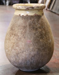 18th Century French Provencal Terracotta Olive Oil Jar from Biot