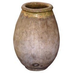 18th Century French Provencal Terracotta Olive Oil Jar from Biot