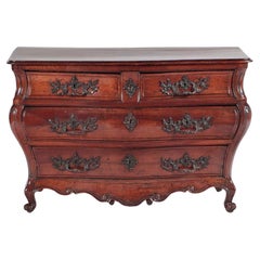 18th Century French Provincial Bombay Walnut Commode