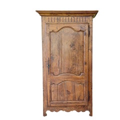 18th Century French Provincial Bonnetière Armoire, Circa 1780