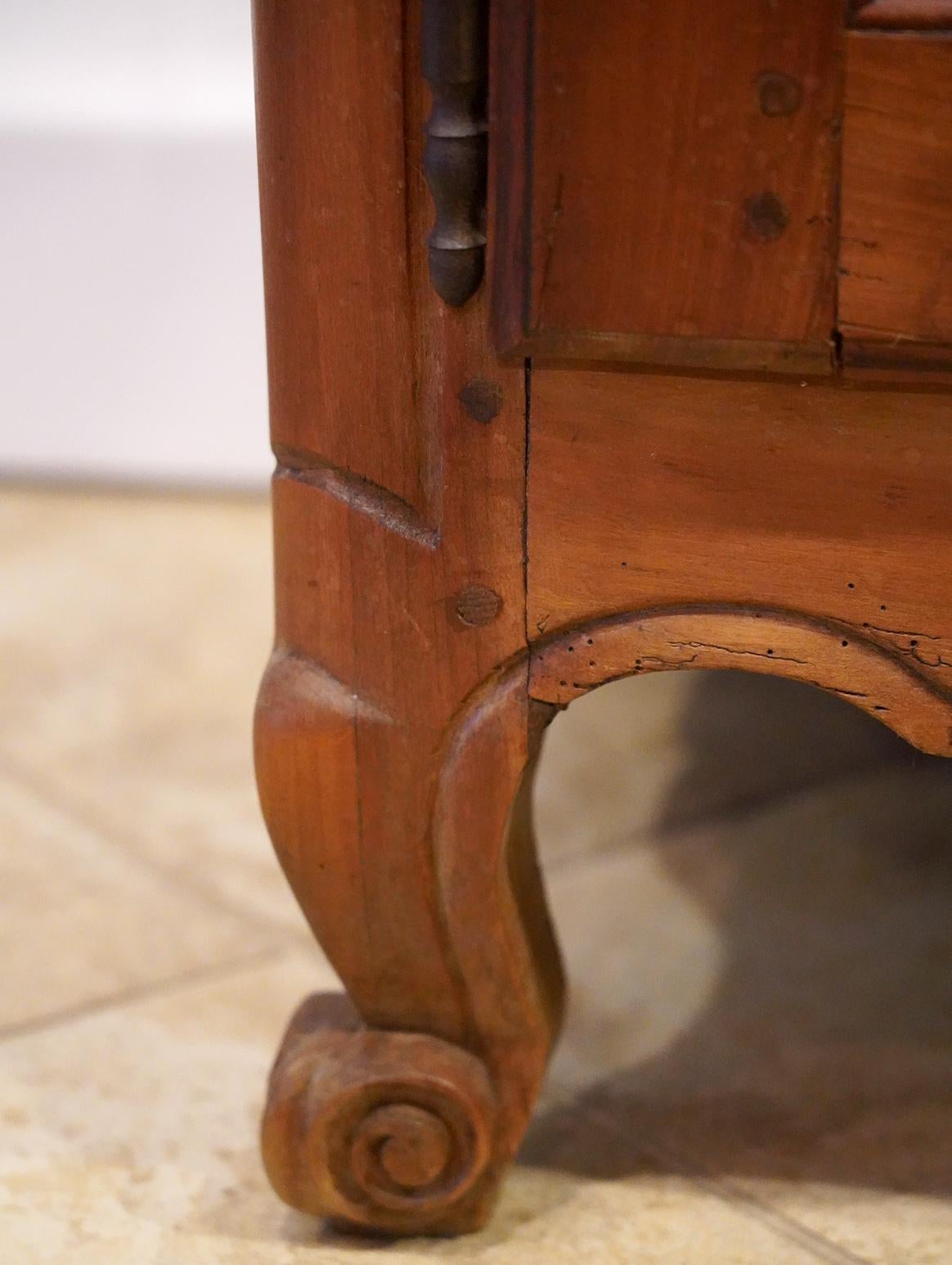 18th Century French Provincial Extra Long Carved Cherry Wood Buffet or Enfilade 9