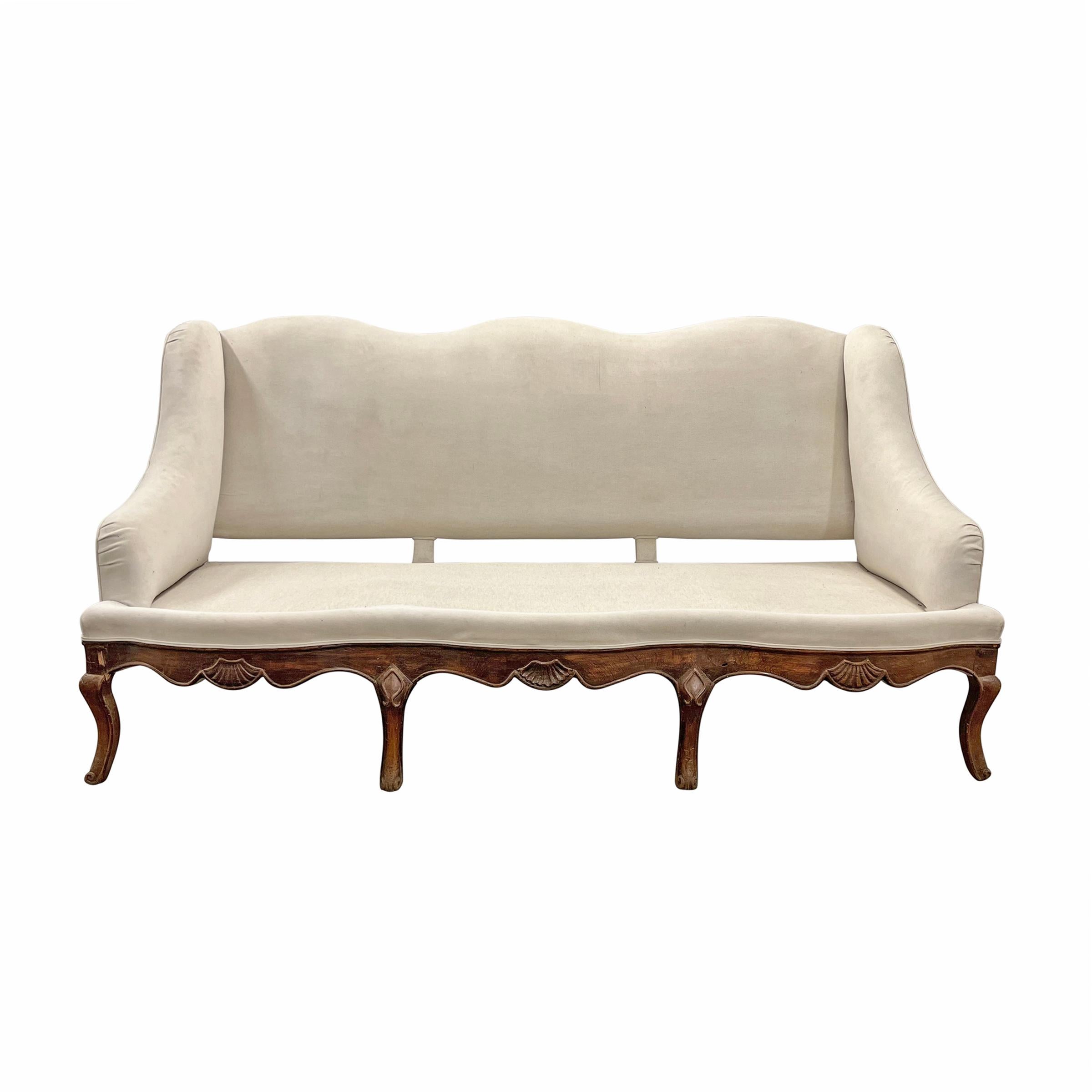 18th Century French Provincial Louis XV Sofa 5
