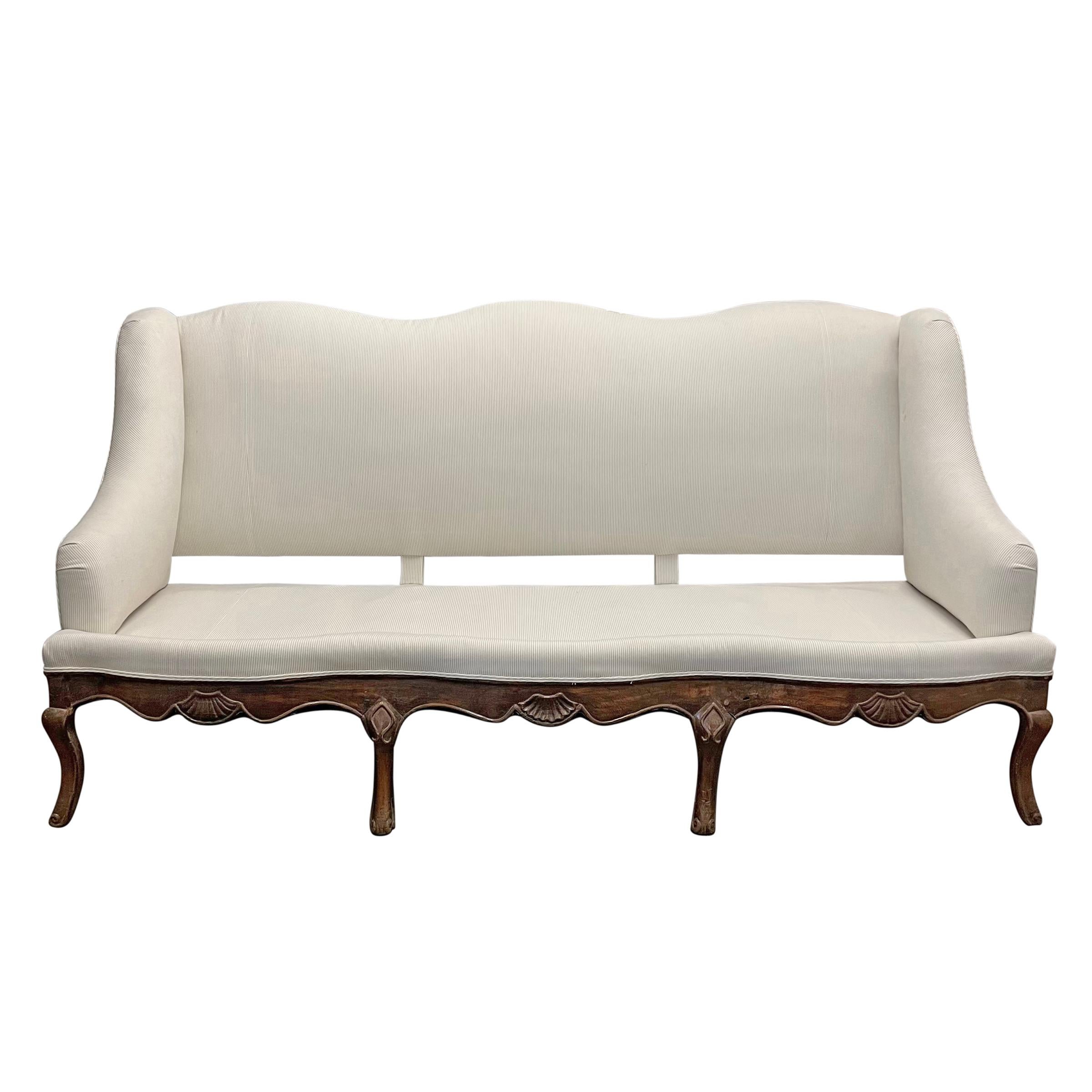 18th Century French Provincial Louis XV Sofa For Sale 2