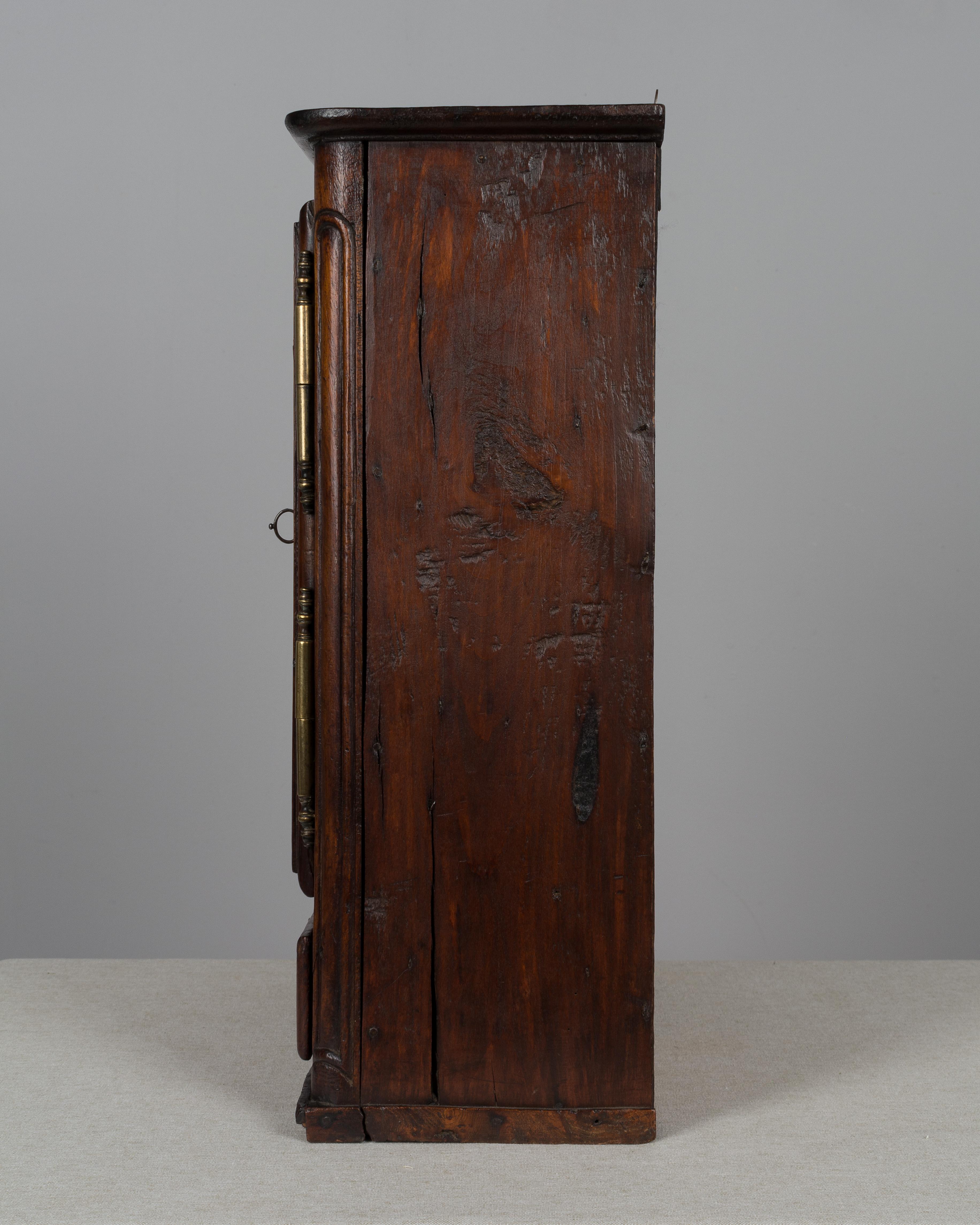 18th Century French Provincial Miniature Armoire In Good Condition For Sale In Winter Park, FL
