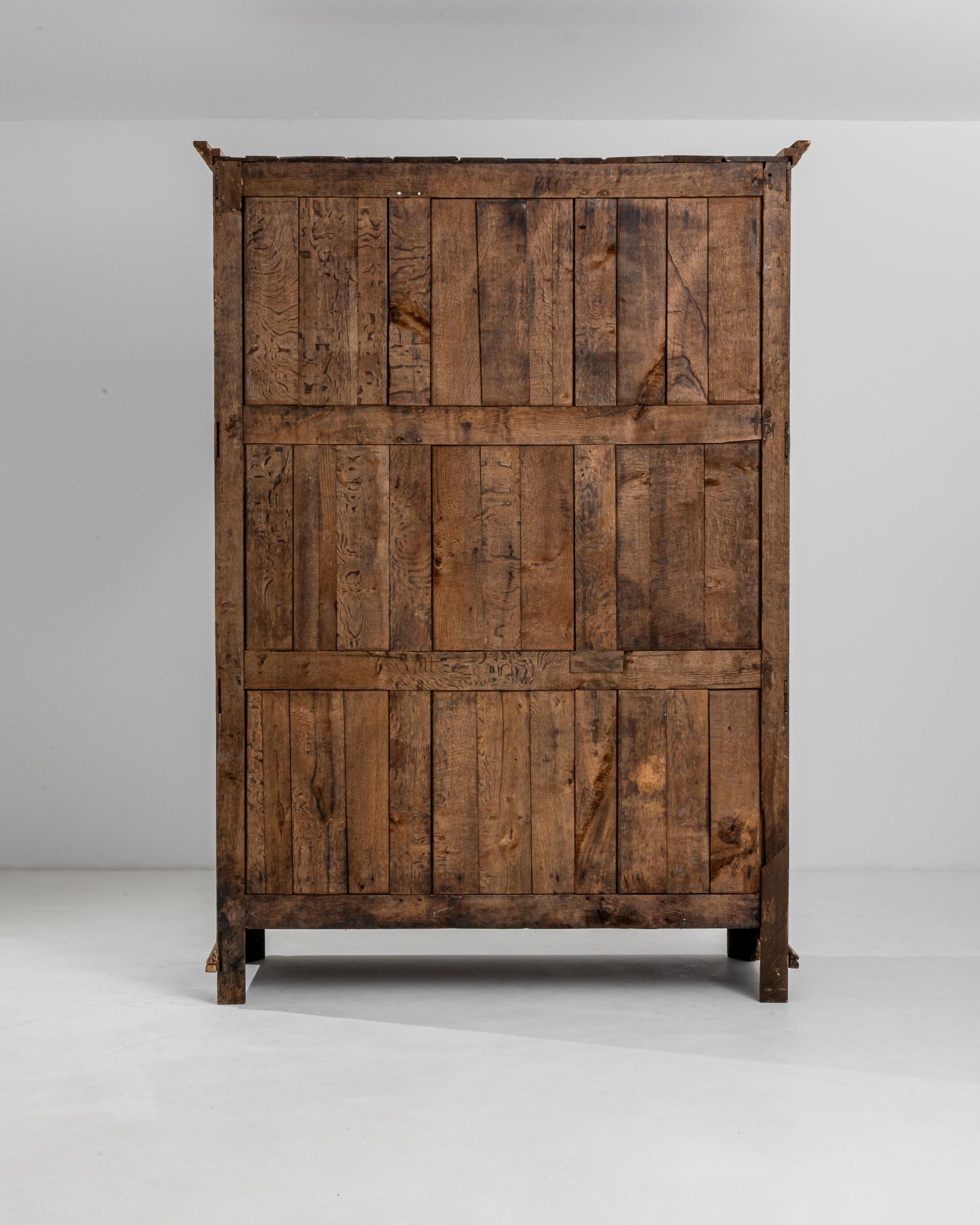 18th Century French Provincial Oak Armoire  For Sale 7