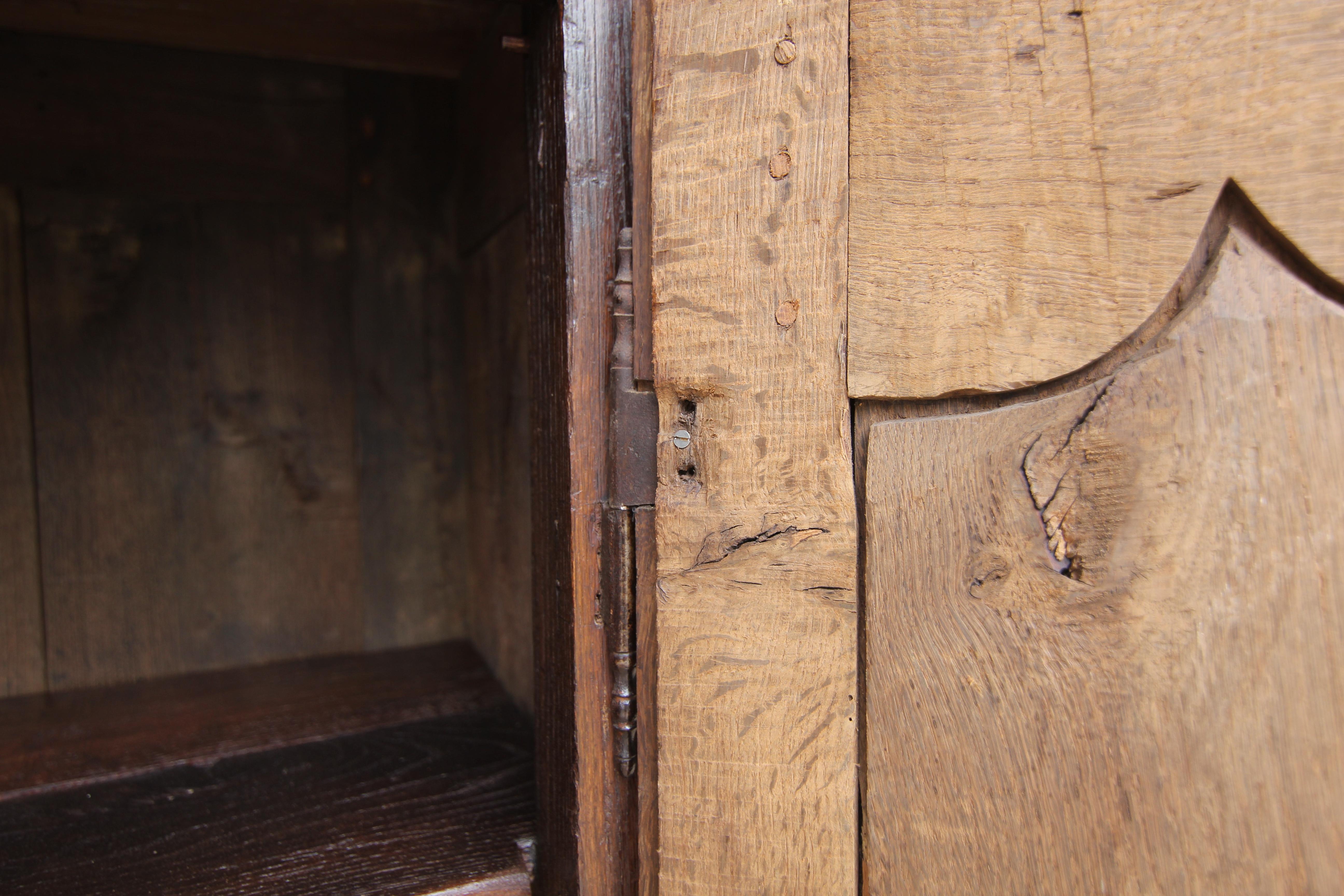 18th Century French Provincial Oak Cupboard or Cabinet For Sale 11