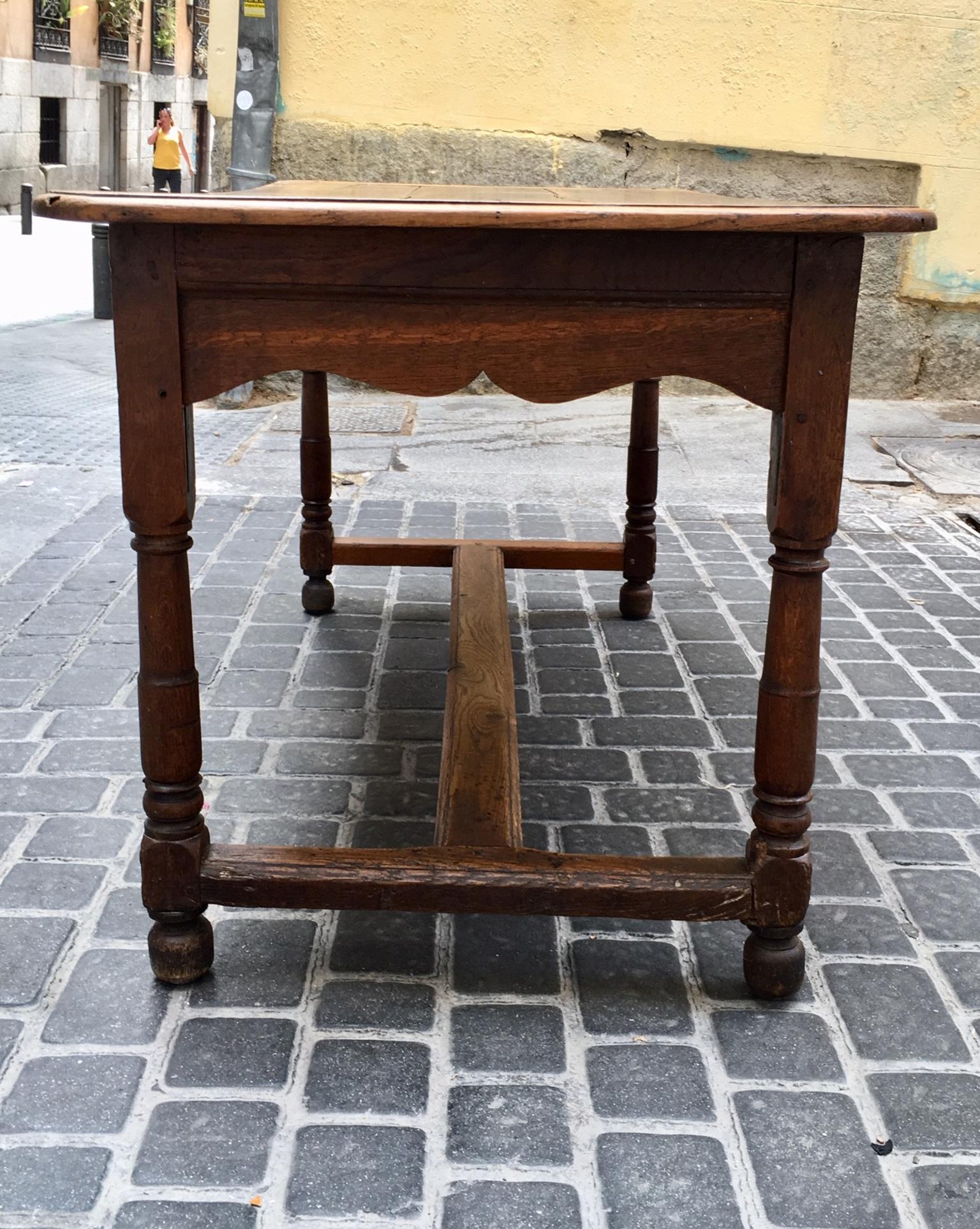 Hand-Carved 18th Century French Provincial Rustic Table For Sale