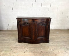 18th Century French Provincial Serpentine Buffet in Solid Wood