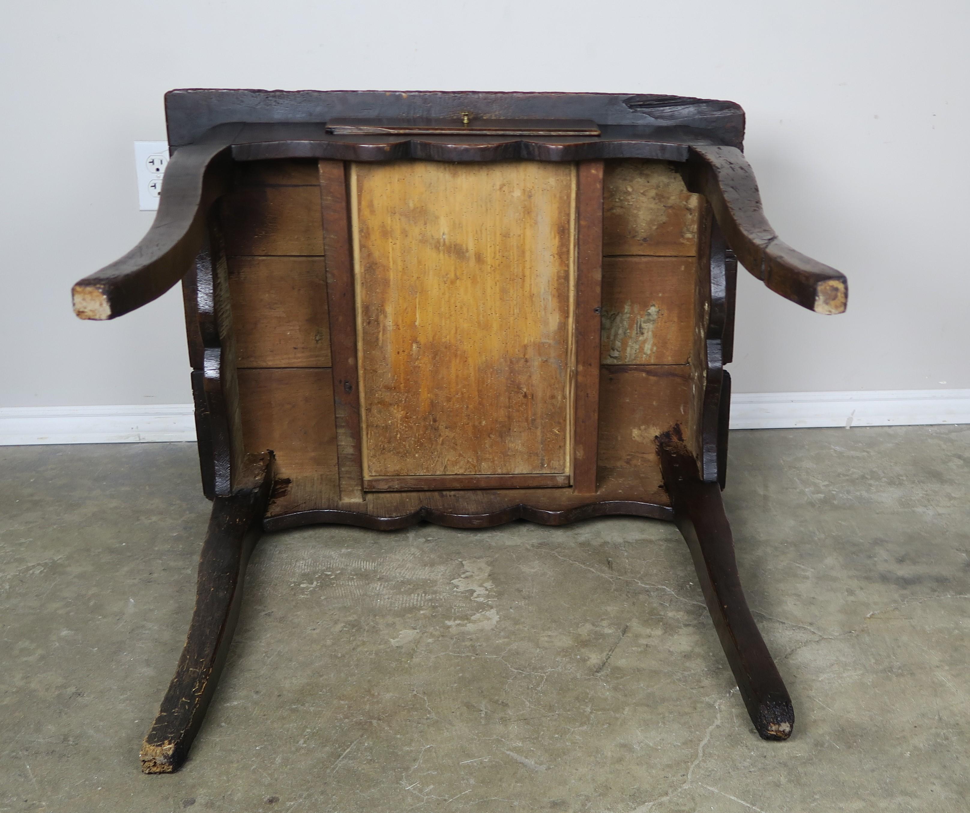 18th Century French Provincial Style Table with Drawer 7