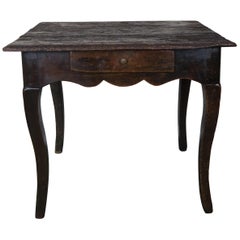 18th Century French Provincial Style Table with Drawer